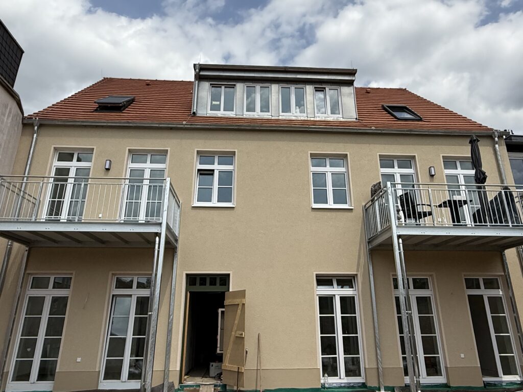 Sanierte Fassade Mühsam Neuruppin